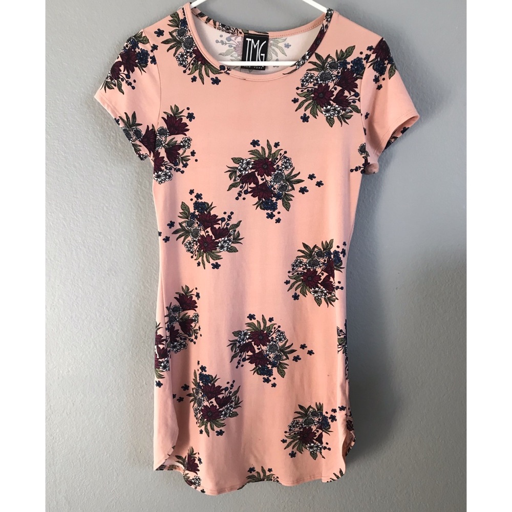 Pink flowered shirt